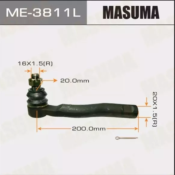 MASUMA наконечник рулевой ME-3811L