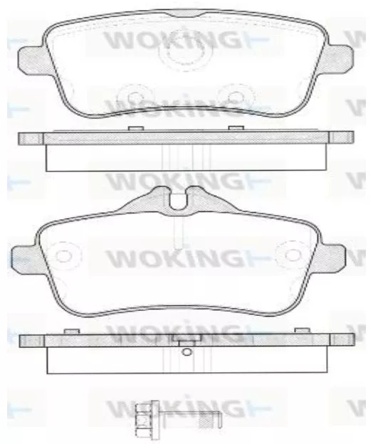 Колодки Woking P14033.00