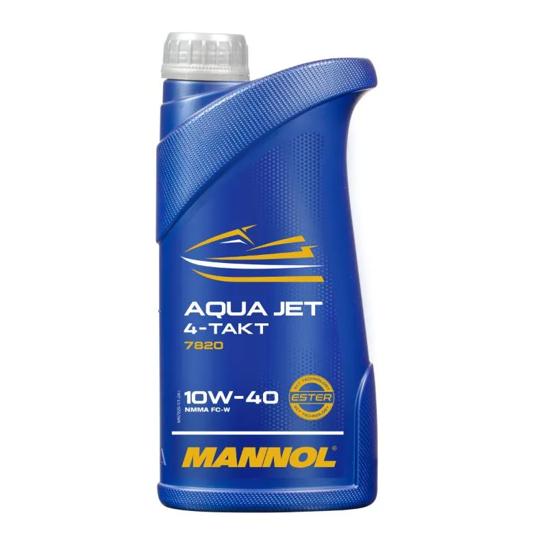 Мото мен арнайы техникаға арналған мотор майы MANNOL 4-Takt Aqua Jet 10W-40 SL 7820 1 л