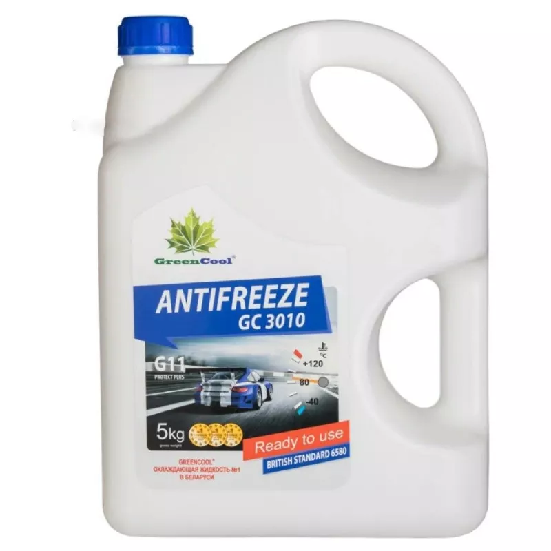 Антифриз GreenCool GC3010 G11, 5 кг (син.)