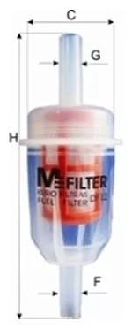 MFilter топливный фильтр DF12