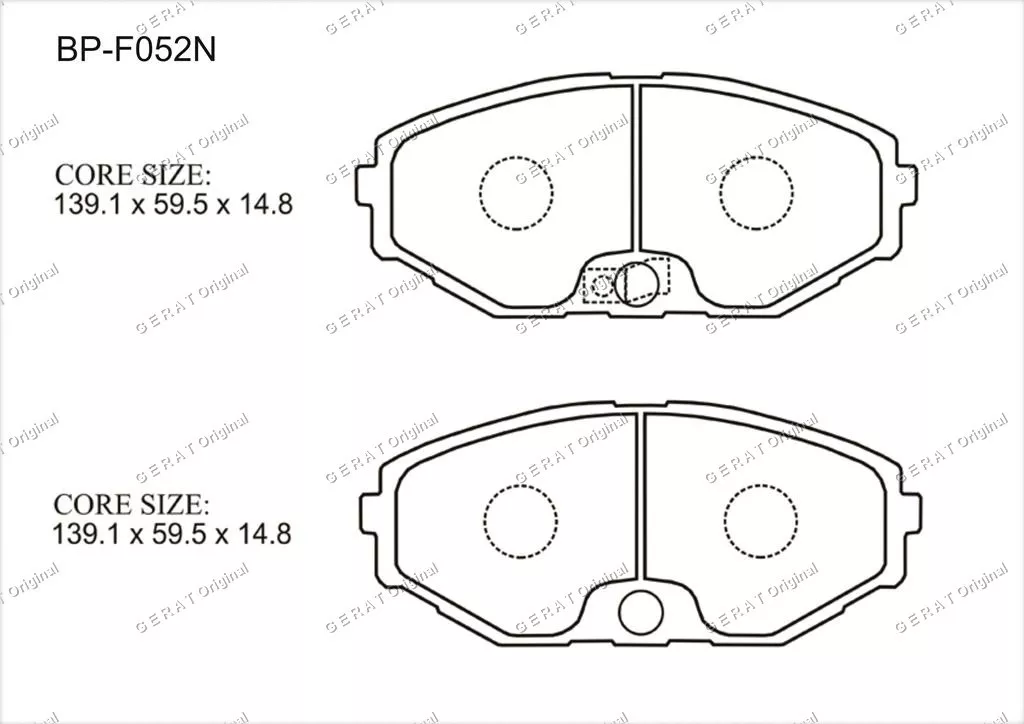 Колодки Gerat передние BP-F052N