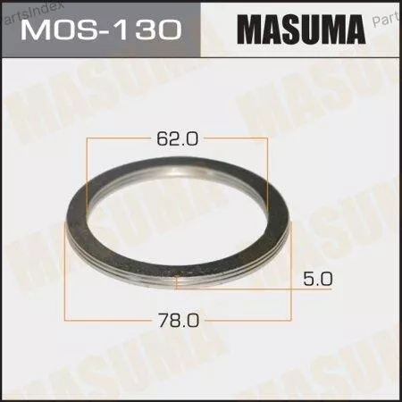MASUMA Кольцо Уплотнительное Системы ОГ MOS130