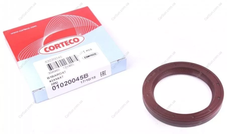 Corteco сальник первичного вала КПП 01020045b