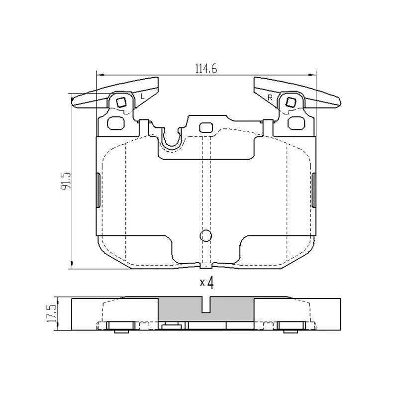 Колодки тормозные перед BMW 3 F30 11-/1 F20 10-/4 F33 13-