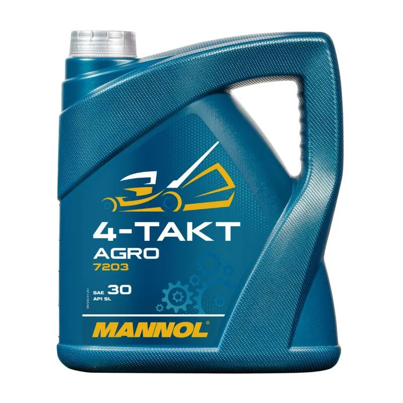 Масло моторное для мото и спецтехники MANNOL 4-Takt Agro SAE 30 SG 7203 4 л
