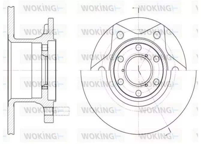 Диски Woking передние D624200