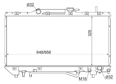 SAT радиатор основной TY0002-ST190-1.8