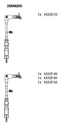 Свечные провода BREMI 206M200
