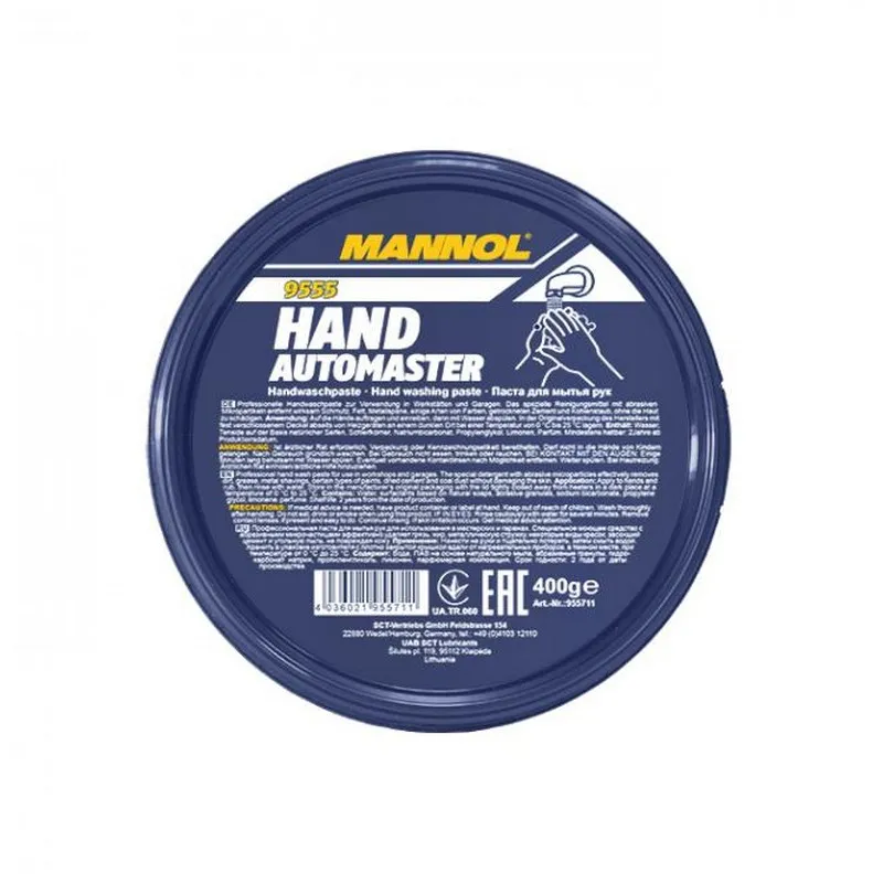 Очищающая паста для рук MANNOL 9555 Hand Gel Automaster 0,4 л