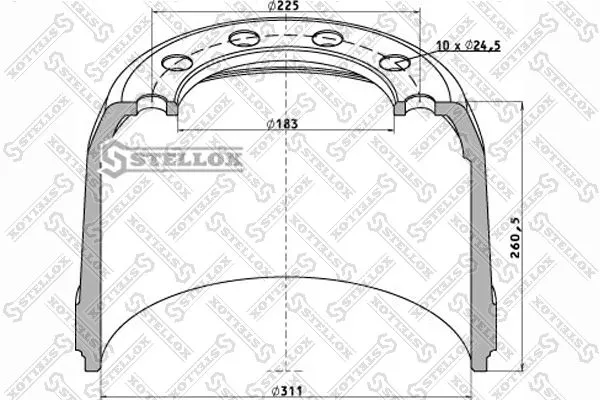 Тежегіш барабан 85-00005-SX STELLOX