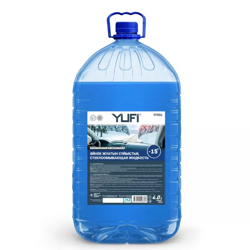 Жидкость для стеклоомывателя YUFI 004 -15С 4 л