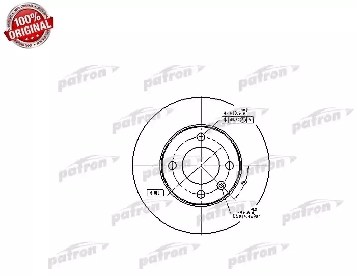 Диски PATRON передние PBD1518