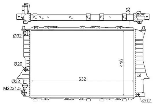 SAT радиатор основной SG-AD0002-MT