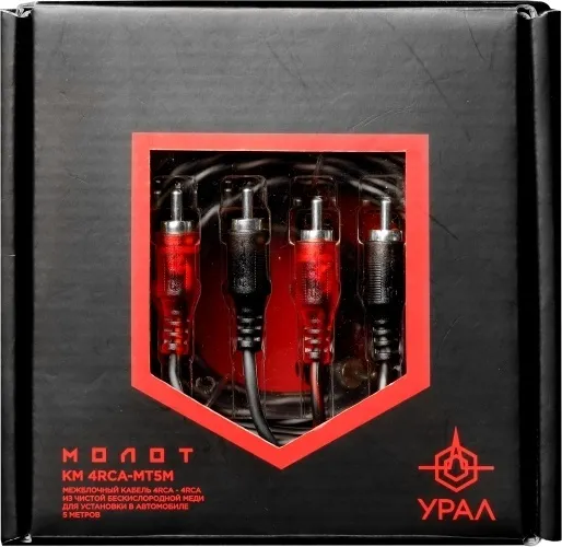 УРАЛ кабель КМ 4RCA МТ5М 1 шт 5 м