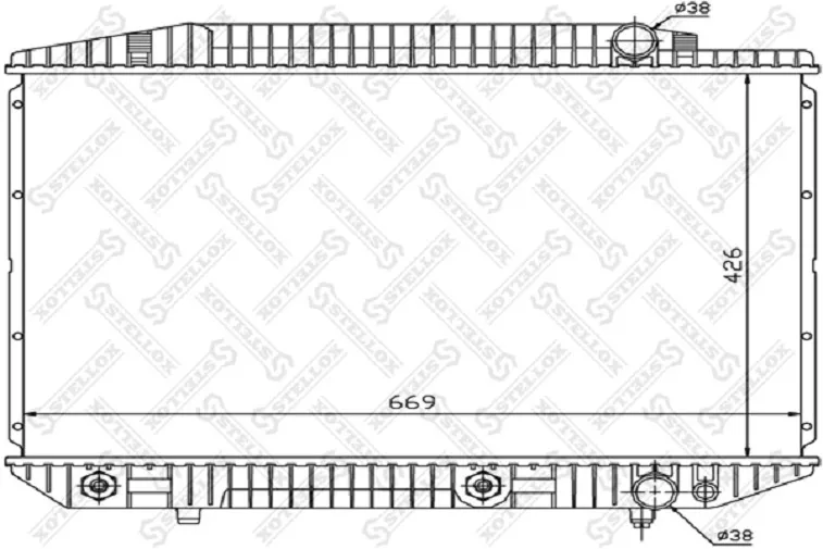 Stellox радиатор основной 10-25911-SX