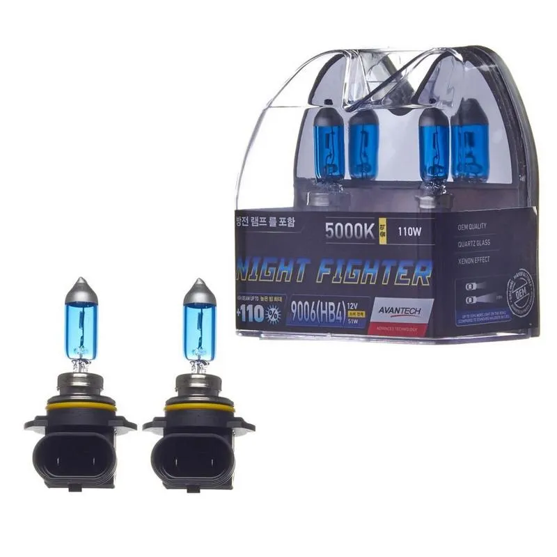 Лампа высокотемпературная Avantech HB4 12V 55W (110W) 5000K, комплект 2 шт.