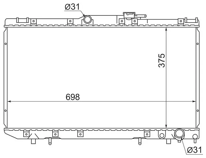 PATRON радиатор основной PRS3539