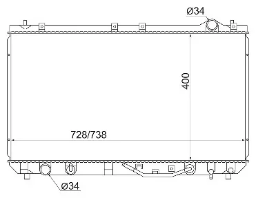 SAT радиатор основной TY0003-MCV20