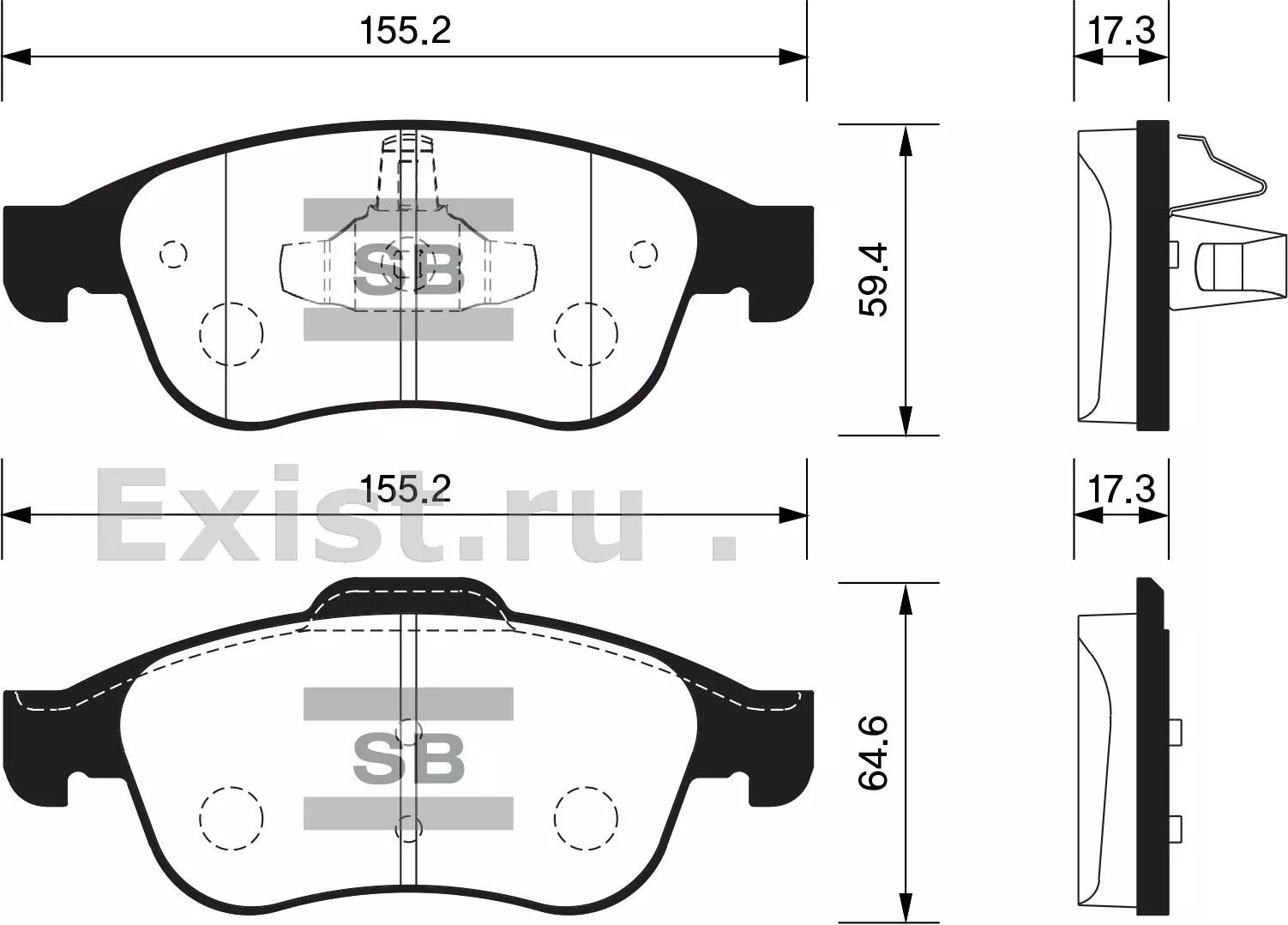 Колодки FRIXPOWER передние SP1390 4 шт
