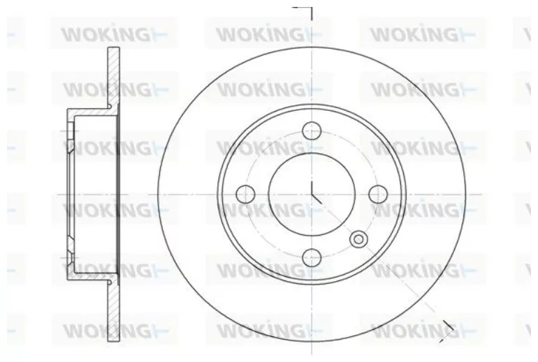 Диски Woking задние D661600