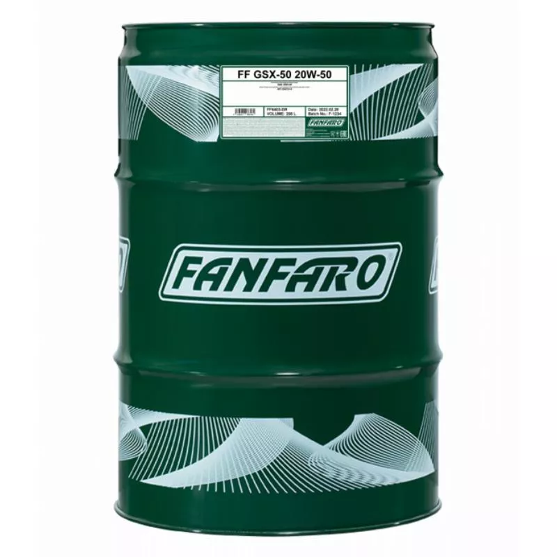 Моторное масло универсальное FANFARO GSX 15W-40 208 л