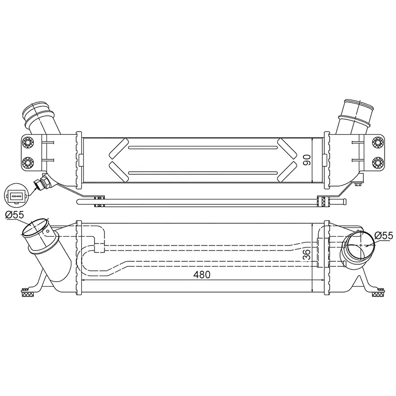 Интеркулер HYUNDAI H-1/STAREX 07-