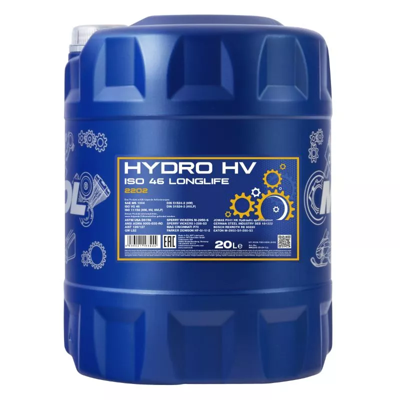Гидравликалық май MANNOL Hydro HV ISO 46 2202 20 л