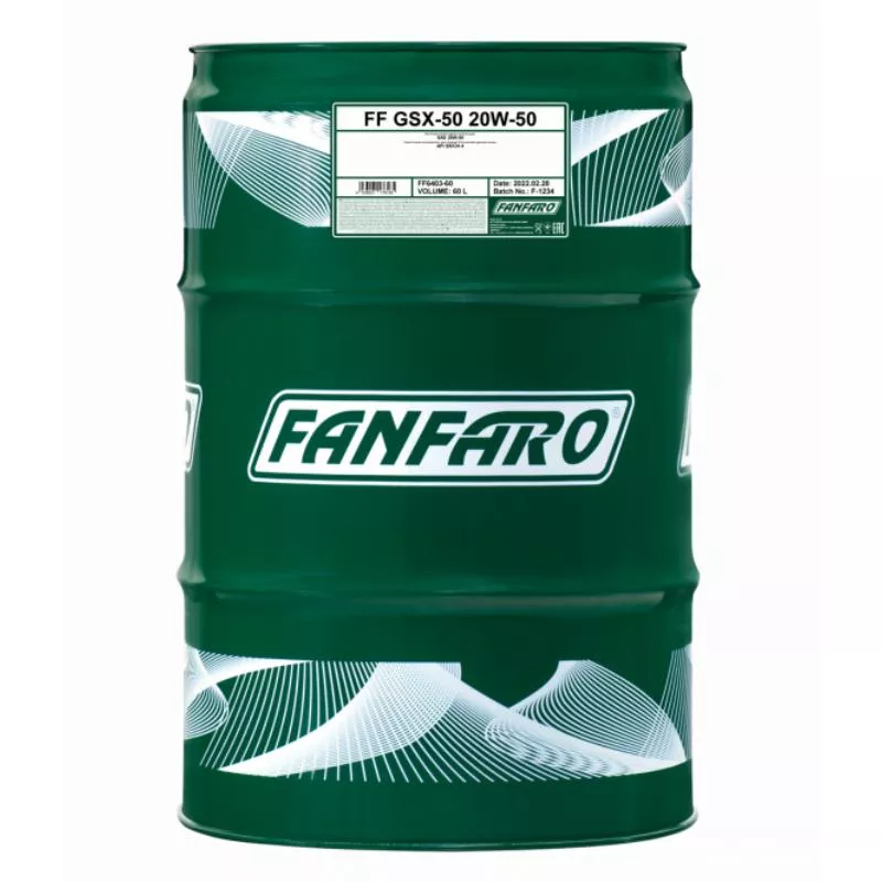 Моторное масло универсальное FANFARO GSX 15W-40 60 л